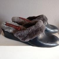 Ciabattina in vera pelle donna