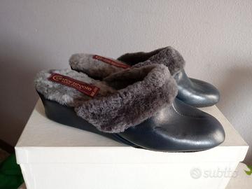 Ciabattina in vera pelle donna