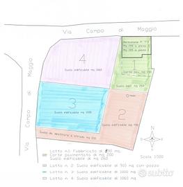 Proprietà in zona collinare con fabbricato