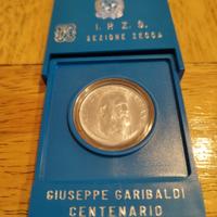 moneta d argento Garibaldi Giuseppe 1982