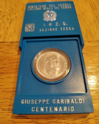 moneta d argento Garibaldi Giuseppe 1982