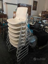 set 15 sedie ikea metallo e pvc