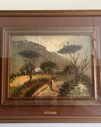 Quadro Aldo Pironti, ritratto di campagna.