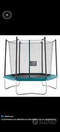 Trampolino decathlon 240 con rete sicurezza