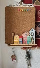 Lavagna Sughero Casette Legno Materiali Recupero