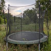 Trampolino elastico con rete di protezione 300 cm