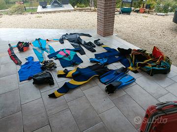 attrezzatura completa da sub