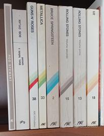 Libri con i testi di diversi gruppi rock
