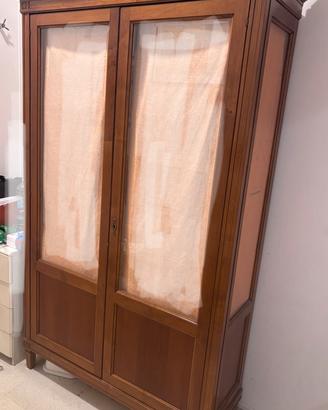 Armadio Vetrina classica in legno massello