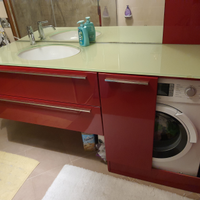 Mobile bagno con spazio lavatrice