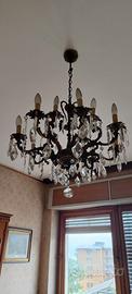 Lampadario vintage con gocce