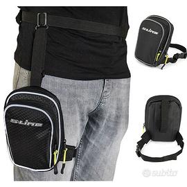 MARSUPIO DA GAMBA MOTO PORTA ACCESSORI VE307 NERO