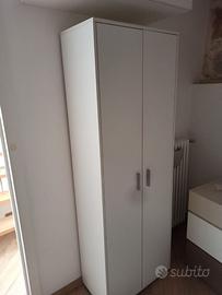 Scarpiera armadio bianca a doppia anta