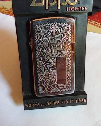 Accendino Zippo Slim Chrome Venetian