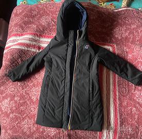 KWAY bambina piumino double nero blu