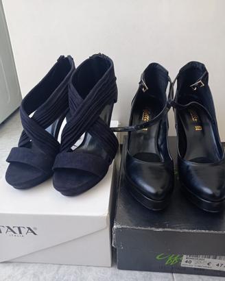Set due paia di scarpe nere Tata