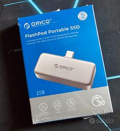 Orico FlashPod SSD  1tb  per IPhone pc Apple usb-c