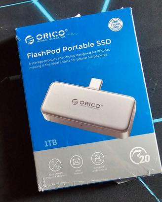 Orico FlashPod SSD  1tb  per IPhone pc Apple usb-c