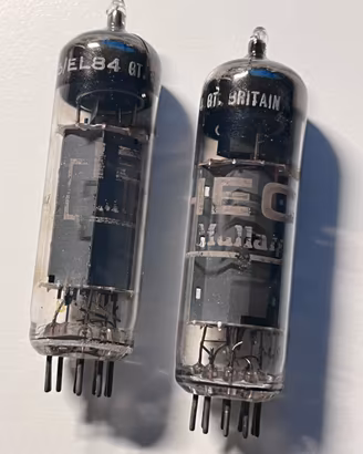Coppia Mullard IEC EL84 / 6BQ5 – Great Britain