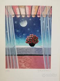 Piero Mocci Serigrafia "Notte di maggio" p.d.a
