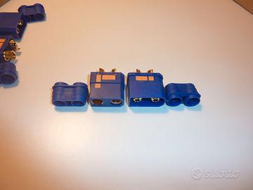 Coppia connettori QS8P-S standard 110-180A azzurro