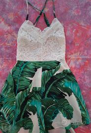 tutina pantagonna Shein con pizzo