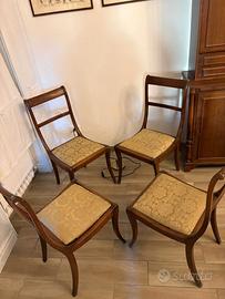 4 sedie  del 1800