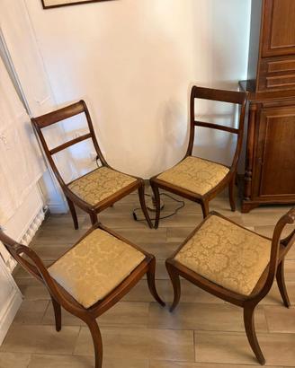 4 sedie  del 1800