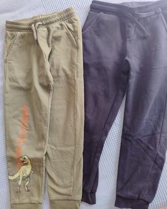 2 pantaloni felpati 5-6 anni