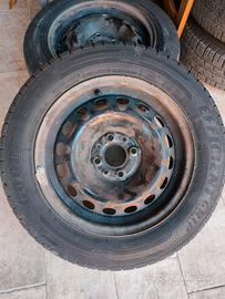 Cerchi in ferro raggio 14 Panda+Gomme