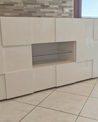 Mobile TV madia credenza contenitore dama bianco 