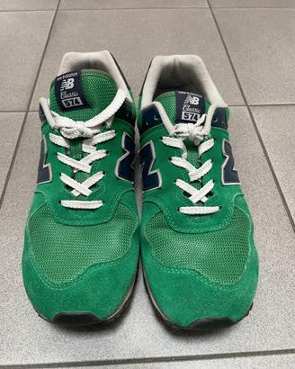 New Balance 574 verdi e blu n.40