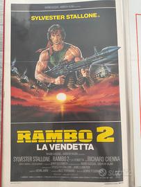 Locandina 33x70 film Rambo II la Vendetta 1985
