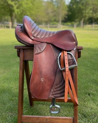  SELLA INGLESE COMPLETA DI BRIGLIE PRATICAMEN