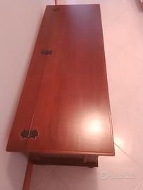 panca  contenitore in legno 