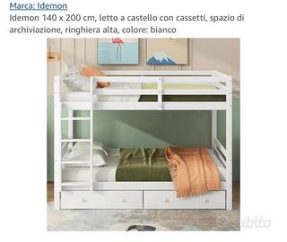 Letto a castello con cassetti