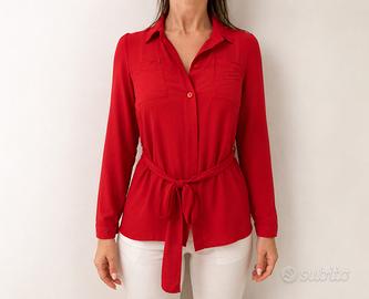 Camicetta intimissimi rossa taglia S con cinturino