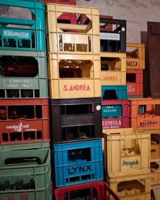 cassette per bottiglie in plastica