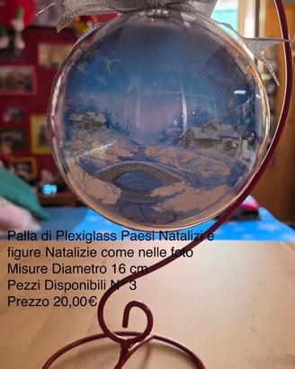 Sfere Natalizie Grandi in Plexiglass