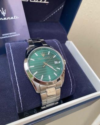 Orologio Maserati quadrante verde con box
