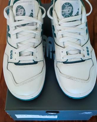 Sneakers New Balance 550 Bianco Verde Donna