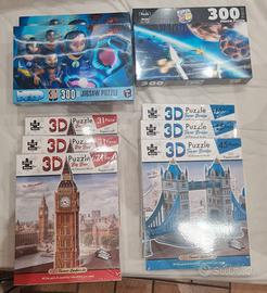 Lotto di 9 Puzzle Nuovi nel Cellofan