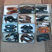 27 paia di scarpe, stivali, sandali donna