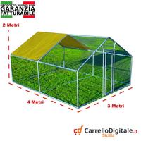 Recinto per Polli 3x4m x 2mH-12mq - giallo