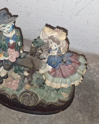 Statuina soprammobile vintage - Coppia di bimbi