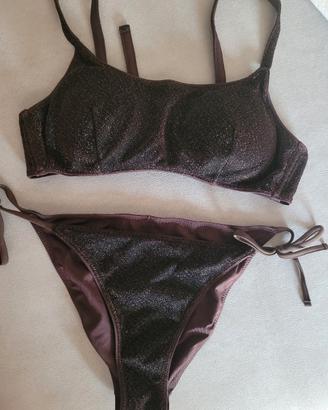 Costume marrone lurex nuovo