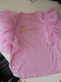 maglia bambina rosa