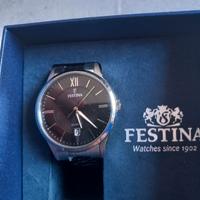 OROLOGIO FESTINA F20425/3 UOMO ANALOGICO ACCIAIO