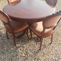  tavolo  e sedie anni 70