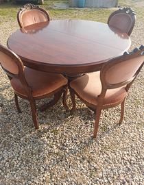  tavolo  e sedie anni 70